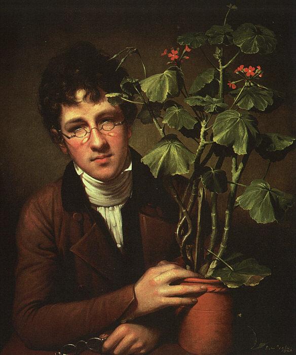 Rembrandt Peale Rubens Peale with Geranium oil painting image